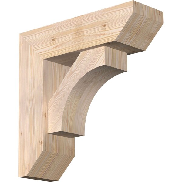 Ekena Millwork Westlake Slat Smooth Bracket w/ Offset Brace, Douglas Fir, 7 1/2"W x 24"D x 24"H BKT0806X24X24WTL06SDF - main